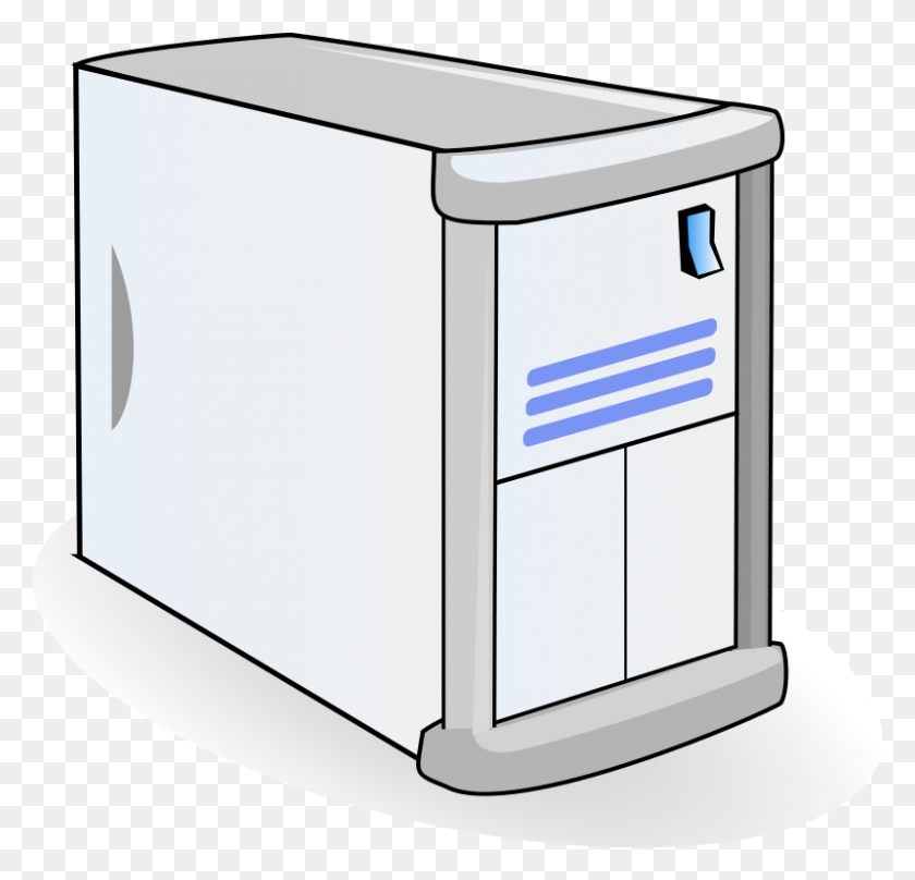 800x768 Computer Server Clip Art - Cartoon Computer PNG