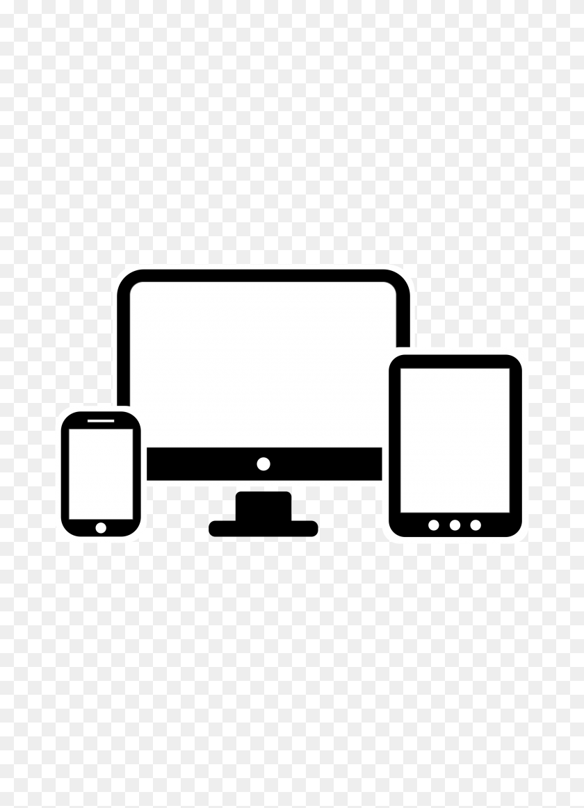 2400x3394 Computer Smartphone And Tablet Icons Png - Tablet PNG