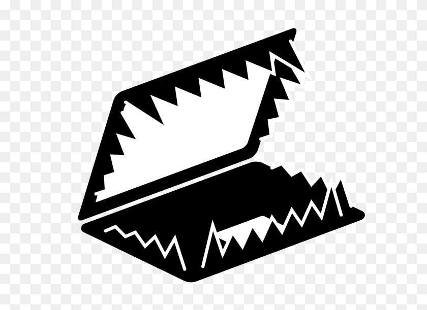 2400x1697 Computer Trap Icons Png - Sharp Teeth PNG