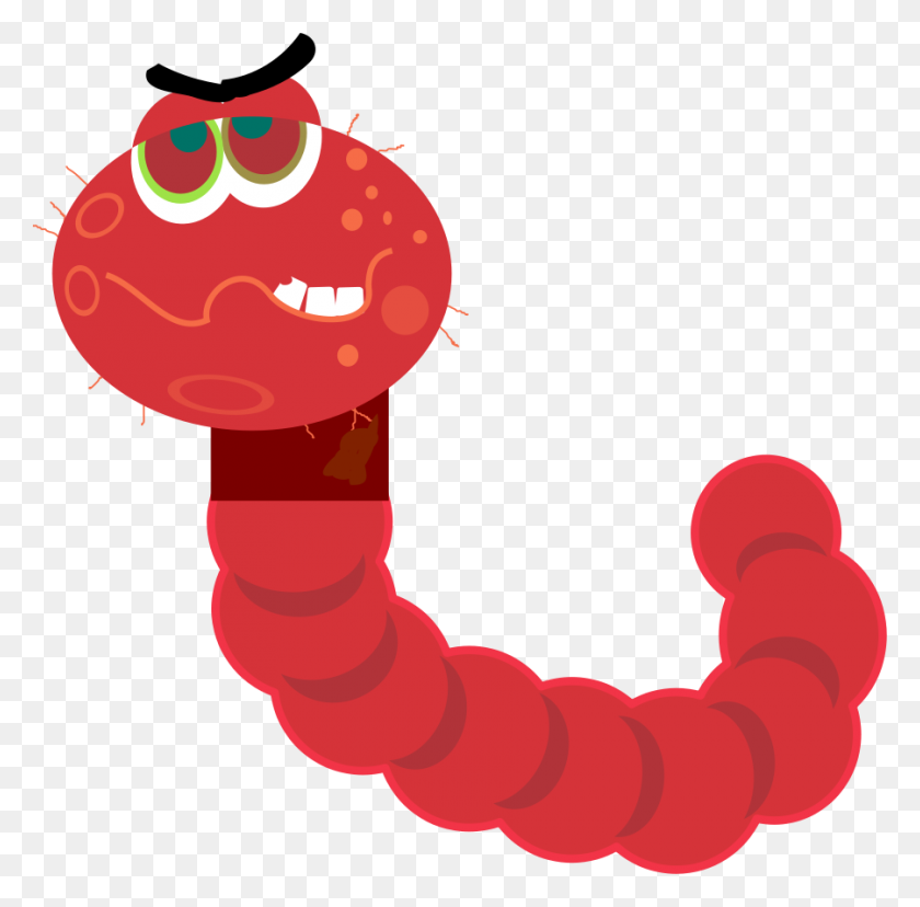 900x887 Computer Worm Png Clip Arts For Web - Worm PNG