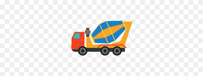 256x256 Concrete Mixer Truck Icon Myiconfinder - Truck Icon PNG