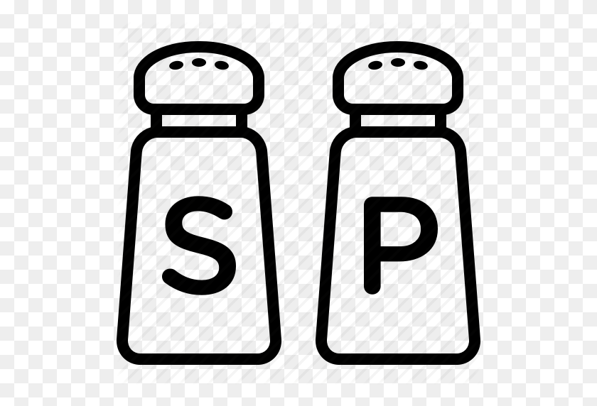 512x512 Condiment, Condiments, Flavor, Pepper, Salt, Seasoning, Shaker Icon - Salt And Pepper Shaker Clipart