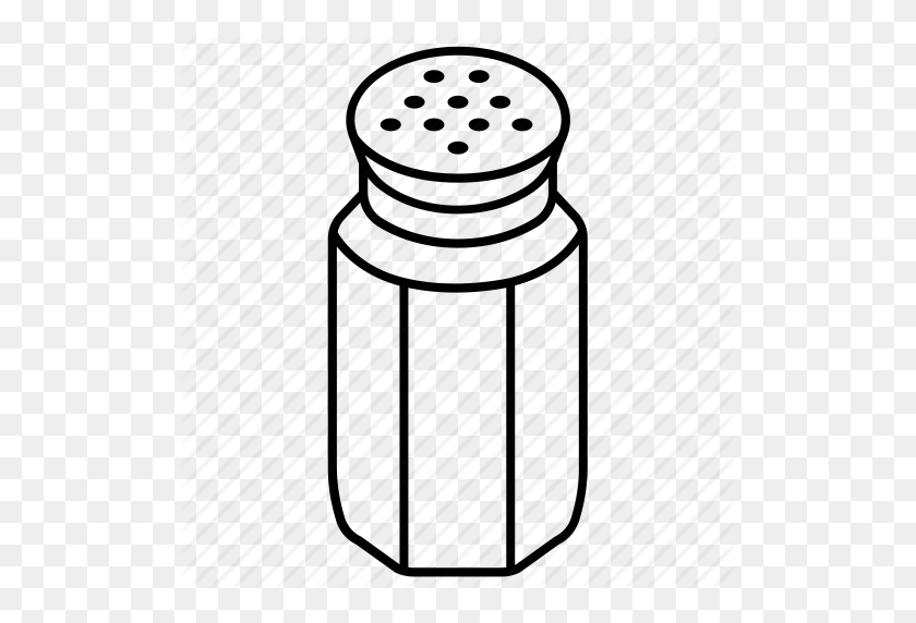 512x512 Condiment, Pepper, Pot, Salt, Shaker Icon - Salt And Pepper Clipart