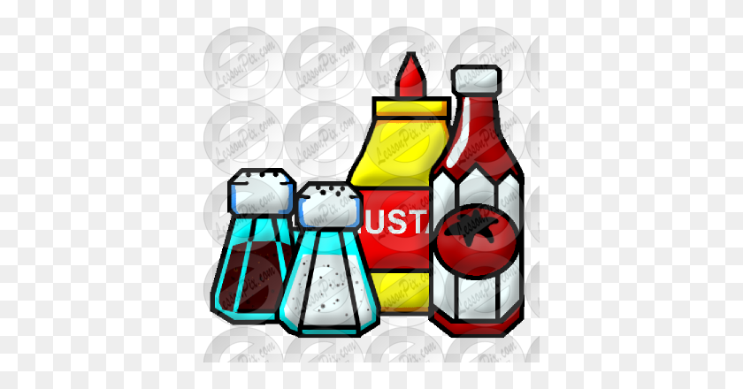 380x380 Condiments Picture For Classroom Therapy Use - Condiments Clipart