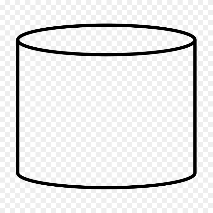 800x800 Cone Clipart Cylinder Shape - Cone Clipart Black And White