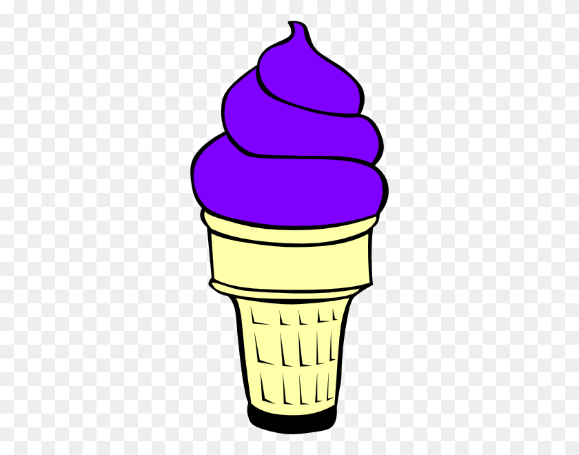 288x600 Cone Clipart Purple - Cone Clipart