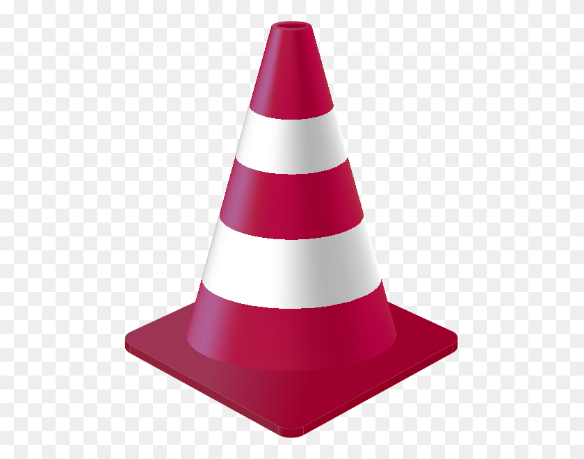 481x600 Cone Clipart Purple - Construction Cone Clipart