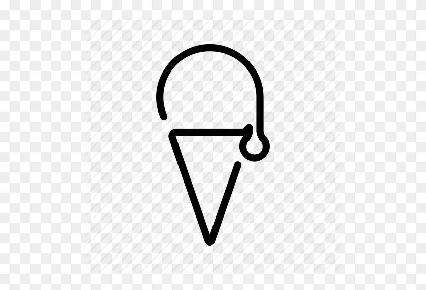 512x512 Cone, Cream, Ice, Icecream, Scoop, Sweet Icon - Ice Cream Scoop PNG