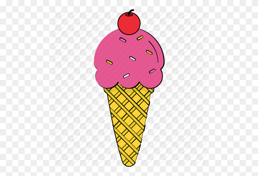 512x512 Cone, Frozen Dessert, Ice Cone, Ice Cream, Snow Cone, Sorbet - Snow Cone PNG