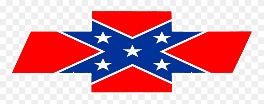 1449x509 Confederate Chevy Bowtie Sticker Samurai - Confederate Flag PNG
