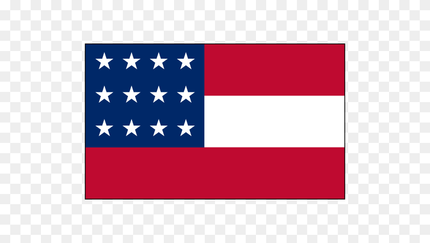520x416 Confederate Ensign Flag - Confederate Flag PNG