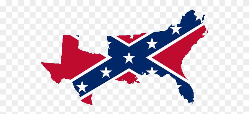 562x326 Confederate Flag Map - Confederate Flag PNG