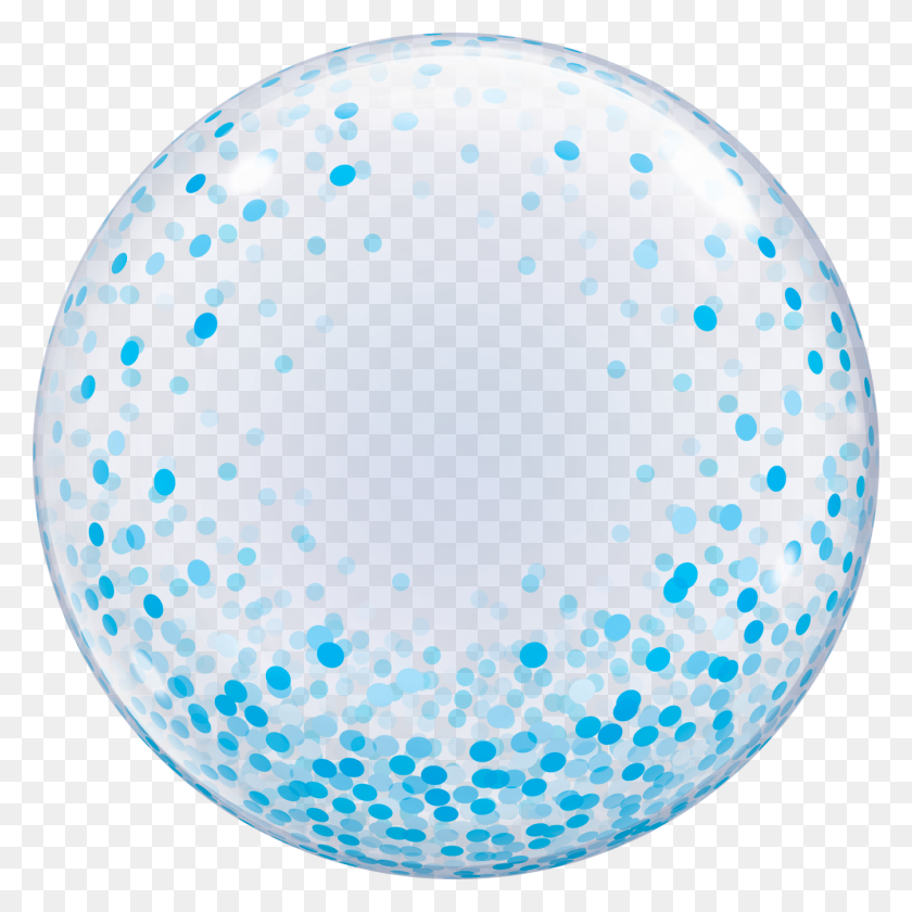 1346x1346 Confetti Bubble Balloon Qualatex Bubble Balloons Uk - Silver Confetti PNG