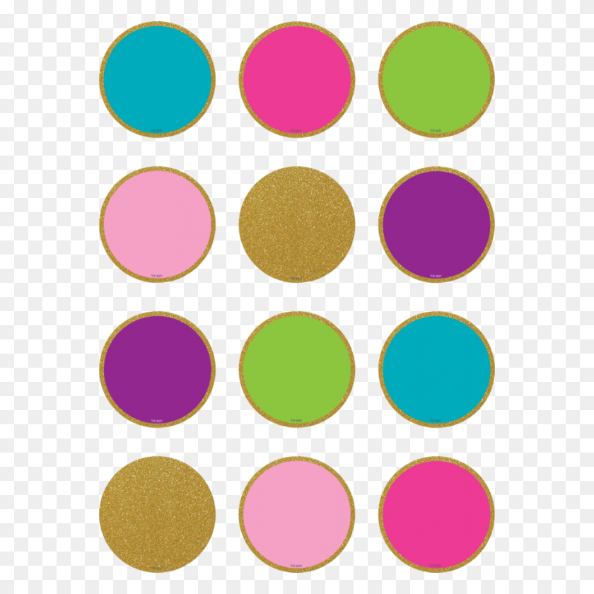 900x900 Confetti Colorful Circles Mini Accents - Gold Confetti Clipart