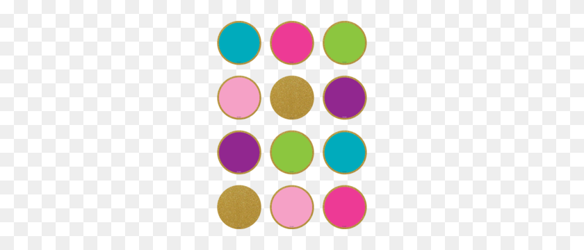 300x300 Confetti Colorful Circles Mini Accents Cm Classroom Environments - Confetti Border PNG