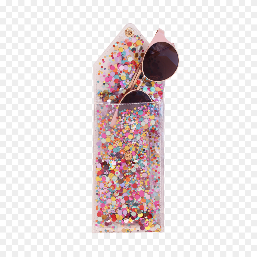 1024x1024 Confetti Sunglass Holder Bellegboutique - Glitter Confetti PNG
