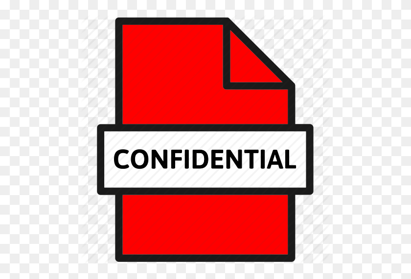 512x512 Confidential, Document, File, Page, Paper, Sheet Icon - Confidential PNG
