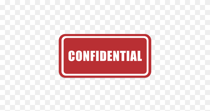 384x384 Confidential Pre Printed Labels Label Universe - Confidential PNG