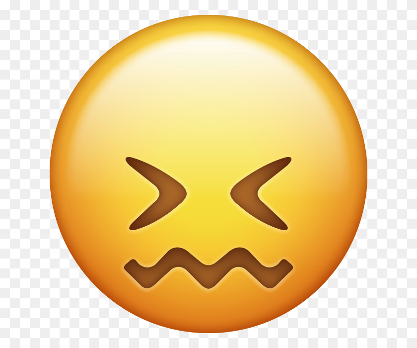 640x640 Emoji Confundido - Emoji Iphone Png