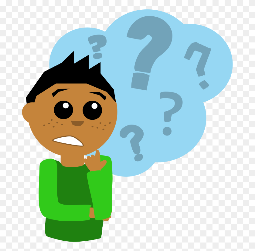 695x768 Confused Boy Clipart Answer - Trivia Clipart