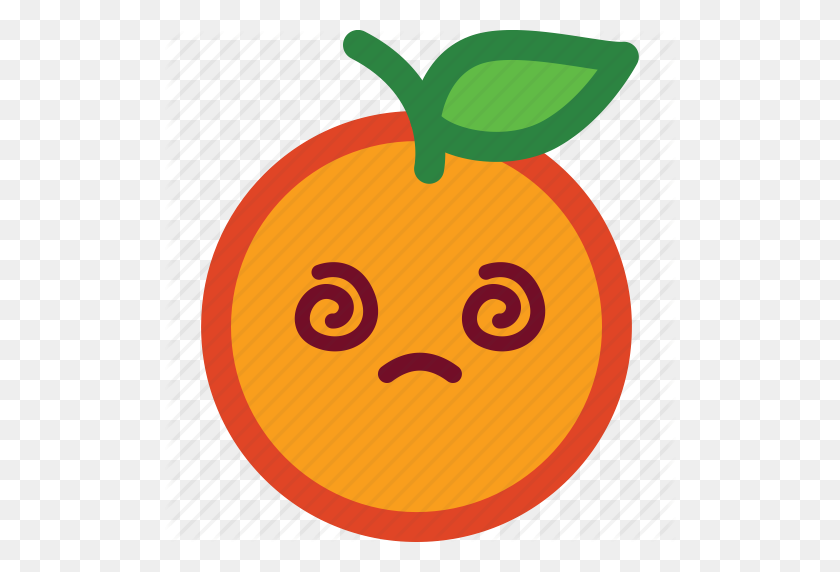 512x512 Confundido, Lindo, Emoji, Emoticon, Divertido, Icono Naranja - Divertido Emoji Png