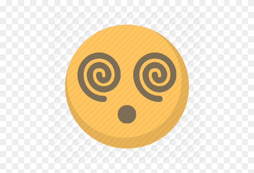 512x512 Confused, Dazed, Drunk, Emoji, Face, Hypnotized Icon - Confused Emoji PNG