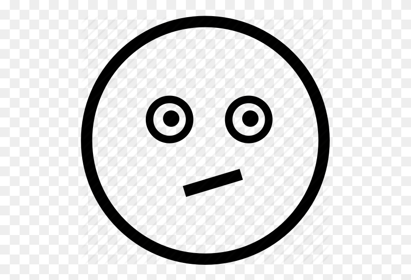 512x512 Confundido Emoticon Emoticonos Cara Cabeza Persona Smiley Icono Clipart - Clipart Cara Confundida