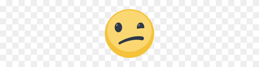 160x160 Confused Face Emoji On Facebook - Confused Emoji PNG