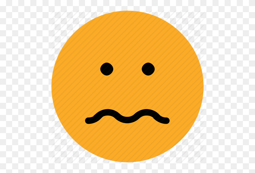 512x512 Confused, Face Expression, Puzzle, Sad, Sad Face Icon - Confused Face PNG