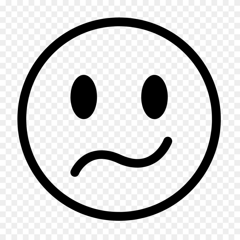 1600x1600 Confused Icon - Confused Face PNG