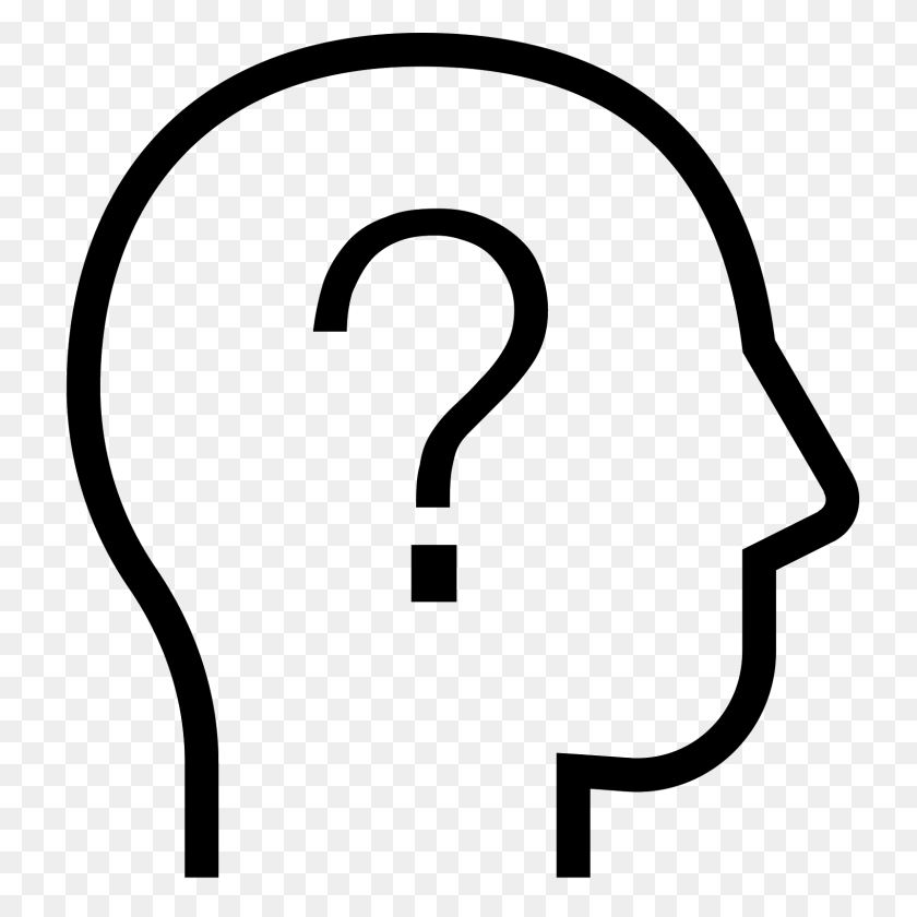 1600x1600 Confusion Icon - Confused Person PNG