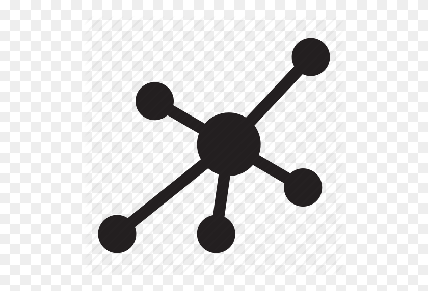 512x512 Connect, Dots, Hierarchy, Lines, Presentation, Science Icon - Connect Icon PNG