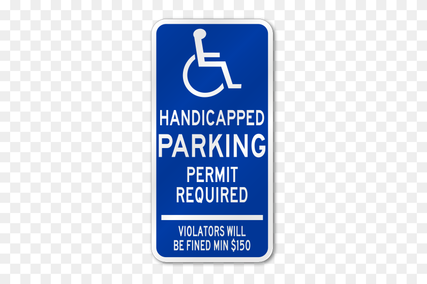 500x500 Connecticut Handicap Sign - Handicap Sign PNG