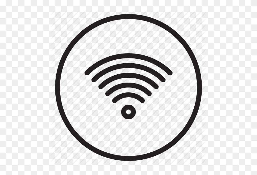 512x512 Connection, Internet, Network, Wifi, Wireless Icon - Wifi Symbol PNG