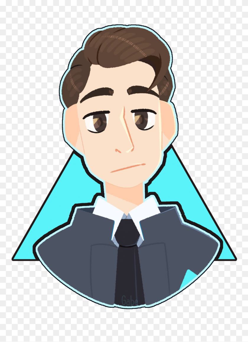 1024x1446 Connor - Detroit Become Human PNG