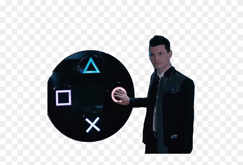 512x512 Connordetroit Become Stickers Set For Telegram - Detroit Become Human PNG