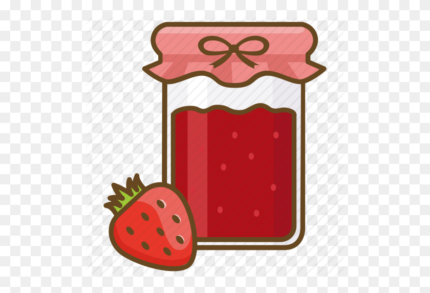 512x512 Conserve, Jam, Jar, Preserve, Spread, Strawberry Icon - Strawberry Jam Clipart