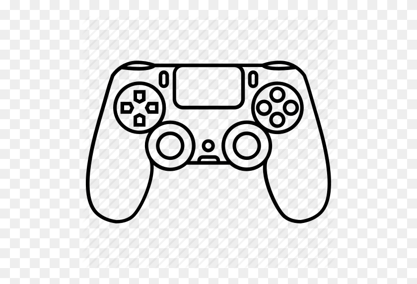 512x512 Console, Controller, Playstation, Playstation Video Games Icon - Ps4 Controller PNG