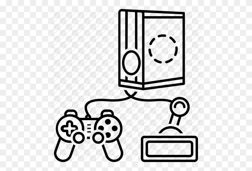 512x512 Console, Game Controller, Games, Games Console, Playstation, Xbox Icon - Playstation Controller Clipart
