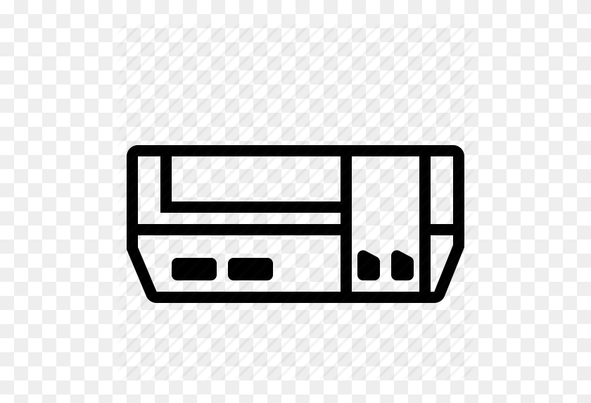 512x512 Console, Line, Nes, Nintendo, Video Games Icon - Nes PNG