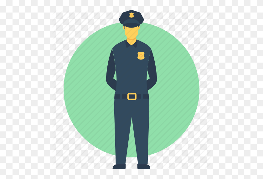 512x512 Agente, Oficial, Oficial De Policía, Policía, Icono De Avatar De Policía - Policía Png