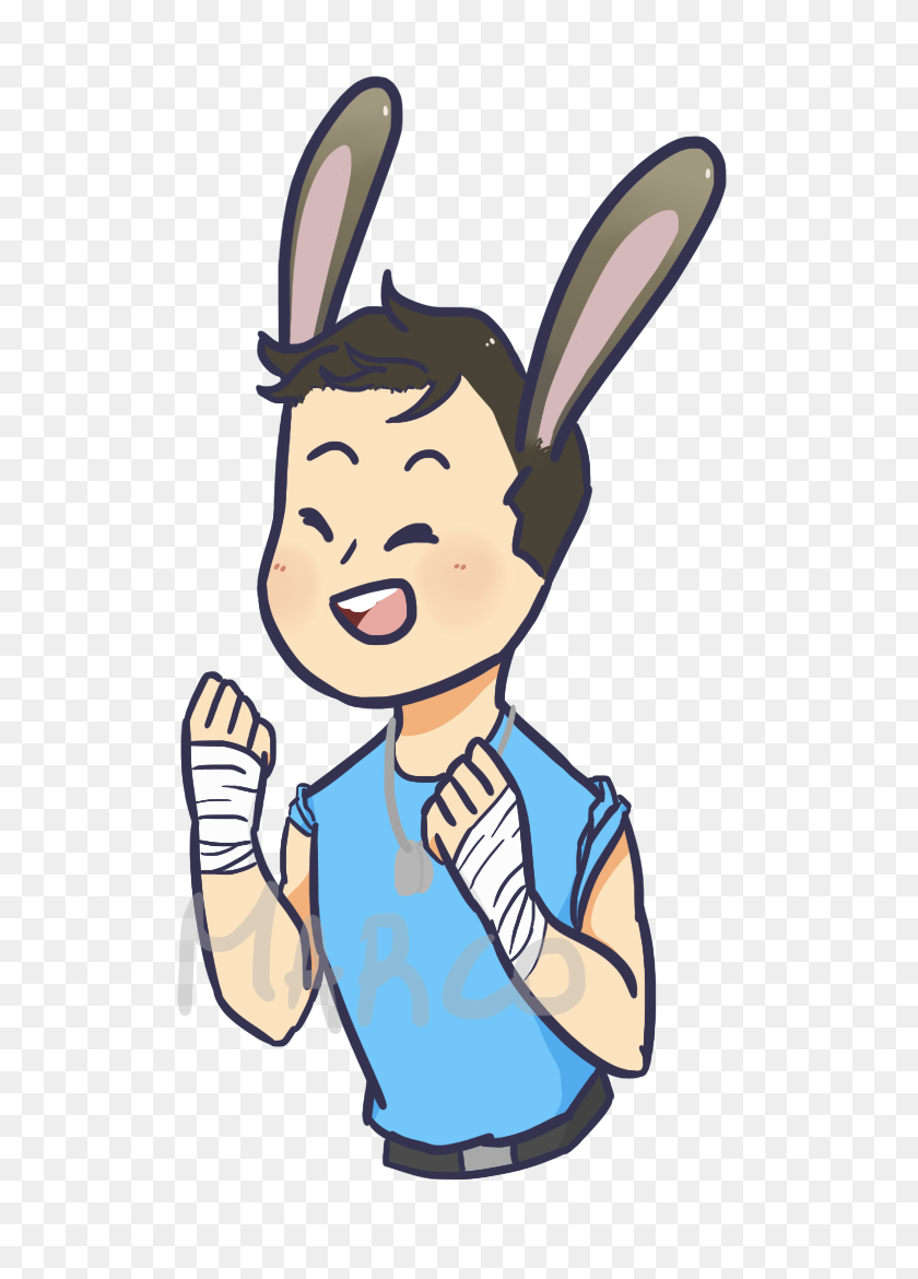 733x1110 Постоянно Утомленный Маленький Кролик, Прыгающий Вокруг - Bunny Hopping Clipart