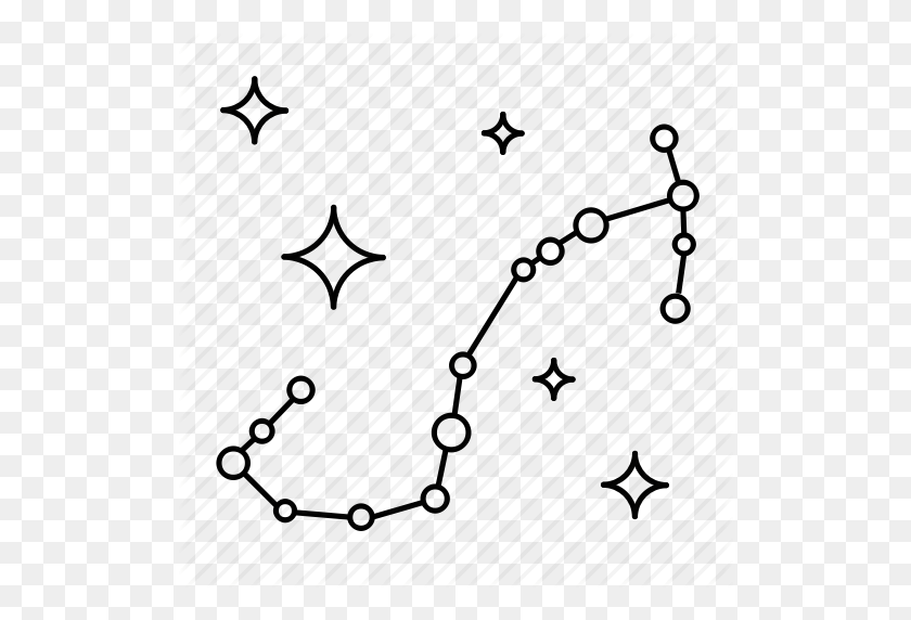 512x512 Constelación, Planeta, Escorpio, Icono De Estrella - Constelación Png