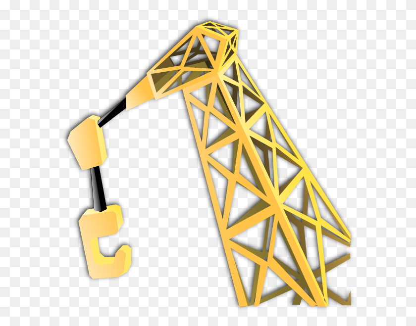 594x599 Construction Clip Art - Construction Crane Clipart
