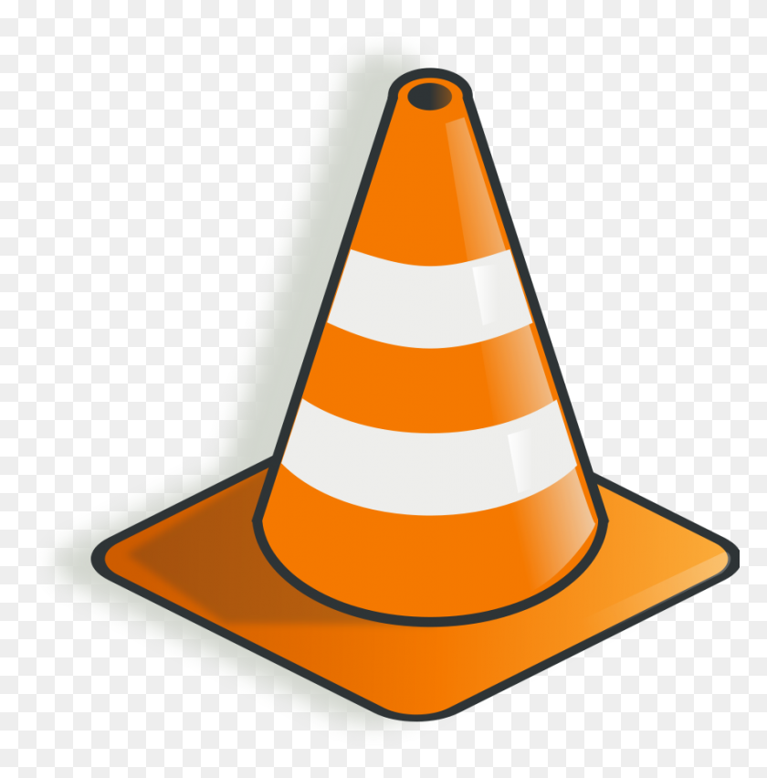 886x900 Construction Cone Clipart - Orange Cone Clipart
