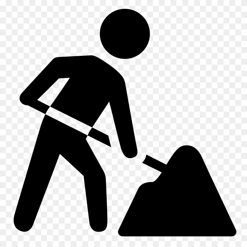 1600x1600 Construction Filled Icon - Dirt Pile PNG