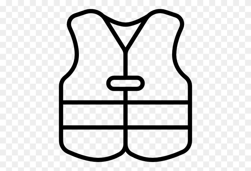 512x512 Construction Jacket - Vest Clipart Black And White