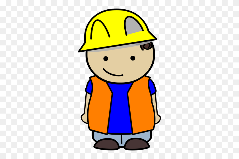 292x500 Construction Kid Icon - Construction Helmet Clipart