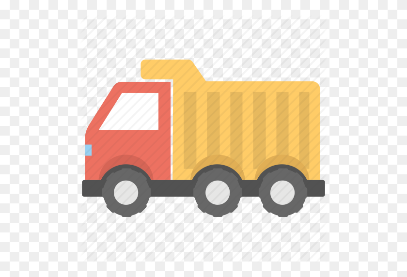 512x512 Construction Truck, Dump Truck, Transport, Truck, Vehicle Icon - Dump Truck PNG