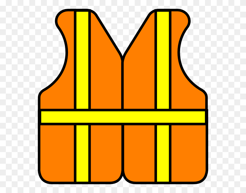 582x600 Construction Vest Clip Art - Safety Clipart